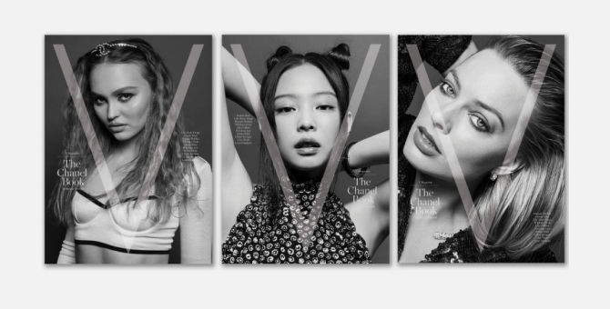 Chanel и V Magazine сделали артбук с фотографиями Марго Робби и Лили-Роуз Депп