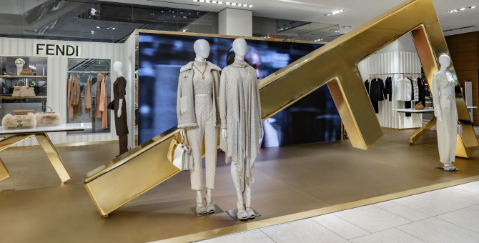 В ЦУМе открылся поп-ап с осенне-зимней коллекцией Fendi