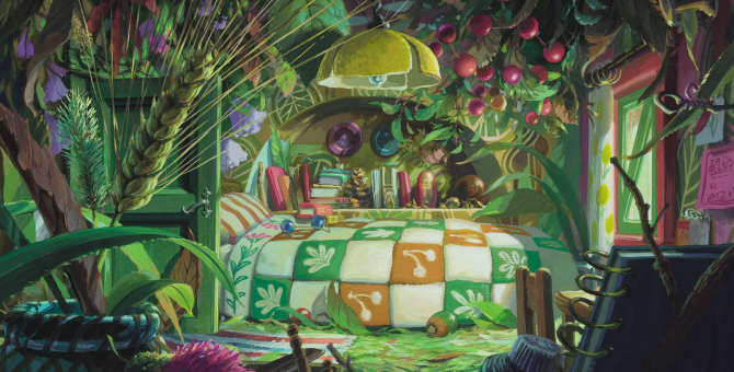 Студия «Гибли» выпустила фоны для видеозвонков по мотивам своих мультфильмов