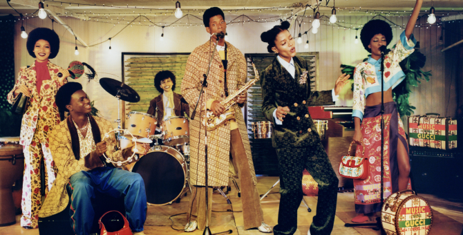 Gucci посвятил кампанию своей юбилейной коллекции музыке