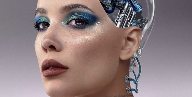 Холзи представила новую коллекцию своего бренда About-Face в образе киборга