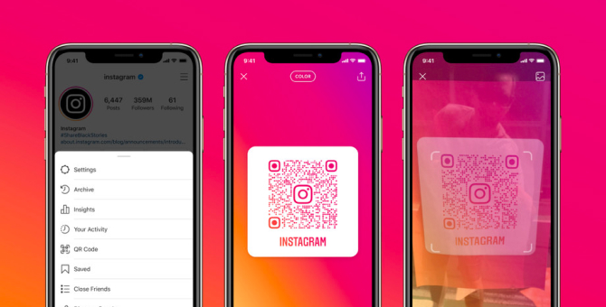 Instagram запустил поиск аккаунтов камерой смартфона по QR-коду