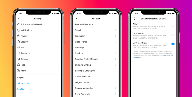 Пользователи Instagram теперь могут фильтровать нежелательный для них контент в рекомендациях