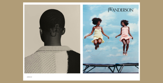 Модели прыгают со скакалкой в новой кампании J.W. Anderson