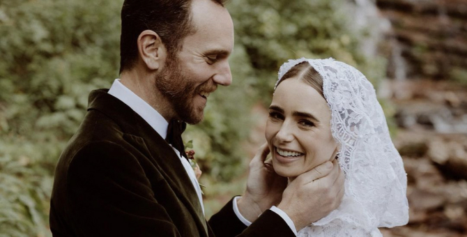 Актриса Лили Коллинз вышла замуж