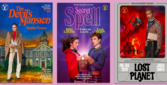 Louis Vuitton выпустил лукбук в стиле обложек бульварных романов