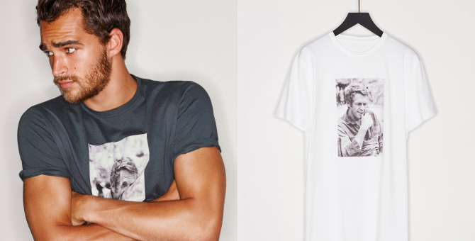 Massimo Dutti выпустил футболки с портретами Стива Маккуина