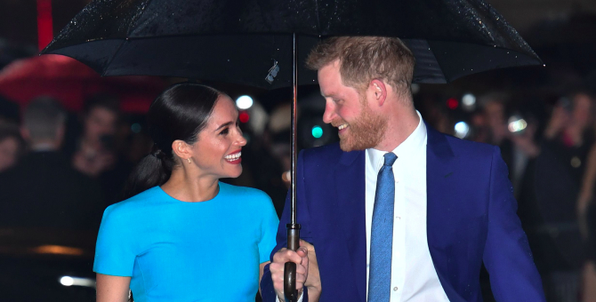 Меган Маркл и принц Гарри впервые появились вместе в Лондоне после отказа от королевских обязанностей