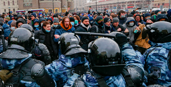 После акций 23 и 31 января в городах России было заведено 40 уголовных дел