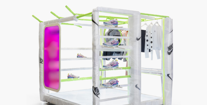 Гарри Нуриев сделал для Nike инсталляцию на тему цикличного дизайна