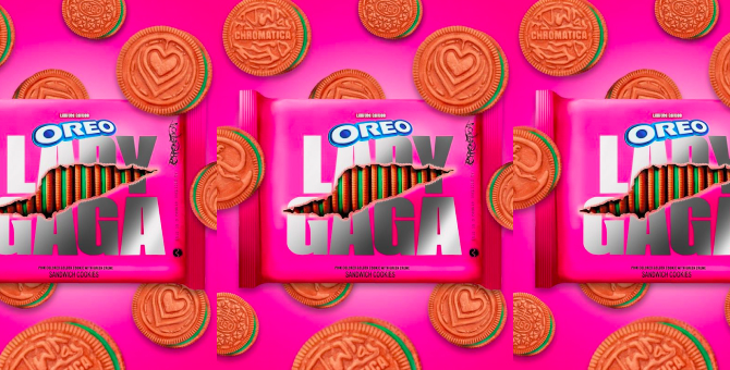 Oreo и Леди Гага выпустили печенье по мотивам альбома «Chromatica»