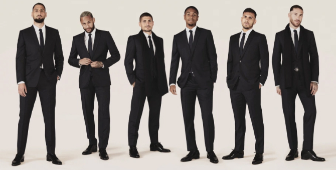 Dior показал гардероб для футболистов клуба «Пари Сен-Жермен»