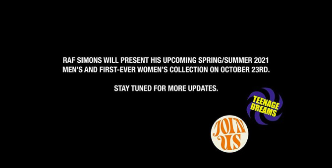 У Raf Simons появится женская линия
