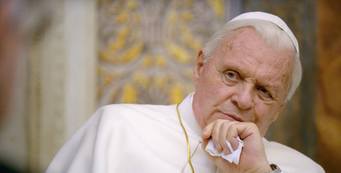 Энтони Хопкинс играет папу римского в тизере драмы «Два папы»