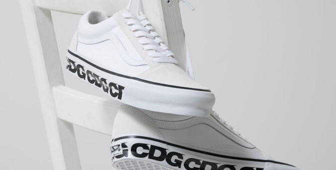 Comme des Garçons и Vans выпустили белые кеды Old Skool
