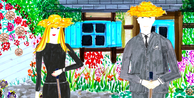 Арт-директор Dior Joaillerie Виктуар де Кастеллан сделала серию скетчей о самоизоляции