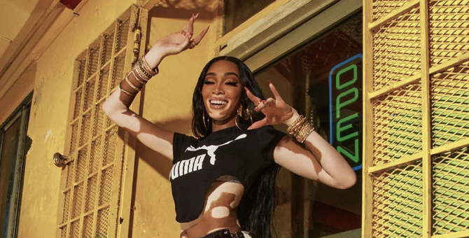 Винни Харлоу представила новые кроссовки Cali Dream от Puma