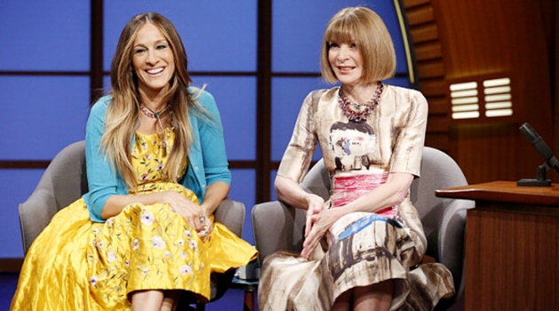 Анна Винтур и Сара Джессика Паркер обсудили мужчин с Met Ball