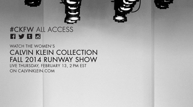 Прямая трансляция шоу Calvin Klein Collection, осень-зима 2014