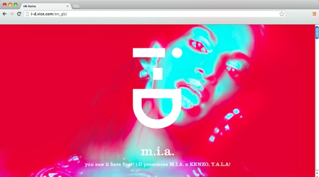 M.I.A., Kenzo и новый сайт i-D