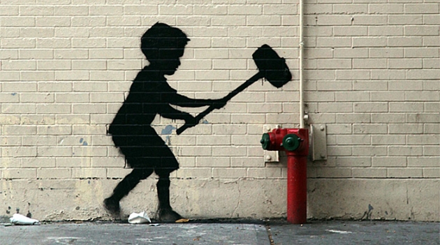 Новое граффити Бэнкси в Нью-Йорке