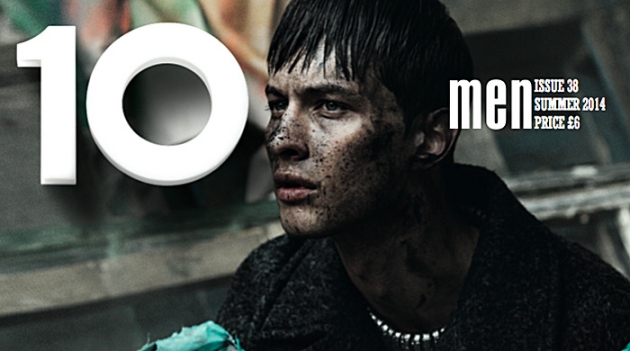 Россиянин Дима Дионесов на обложке 10 Men, лето 2014