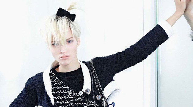 Саша Лусс в весенней кампании Chanel