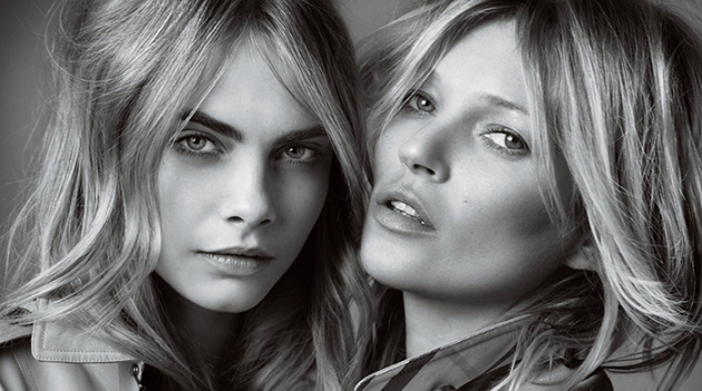 Кейт Мосс и Кара Делевинь в рекламе аромата Burberry