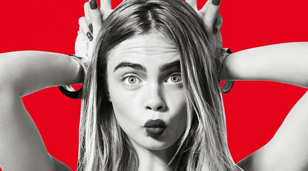 Кара Делевинь поет и танцует