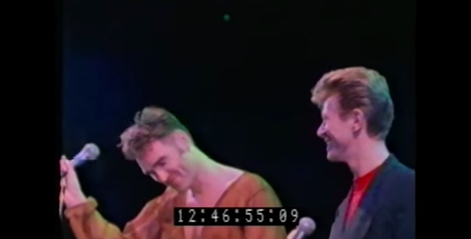 Моррисси опубликовал архивное видео с Дэвидом Боуи