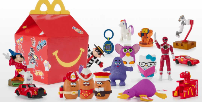 McDonald's возвращает раритетные игрушки в честь 40-летия Happy Meal