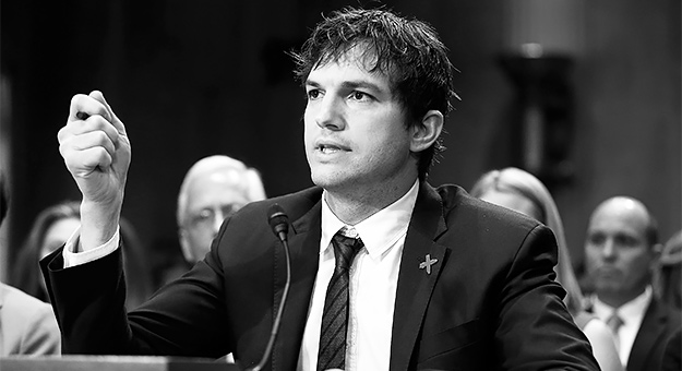 Речь Эштона Кутчера о его борьбе с детским сексуальным рабством