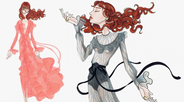 Gucci создал концертные костюмы для солистки Florence + The Machine