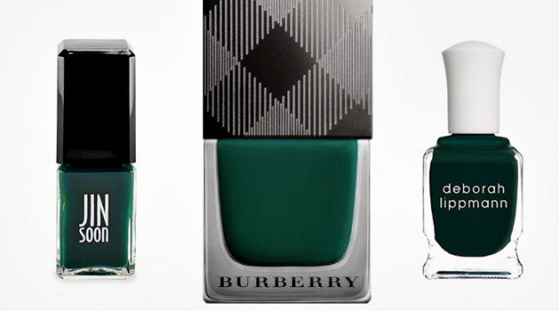 Лучшие осенние лаки зеленых тонов