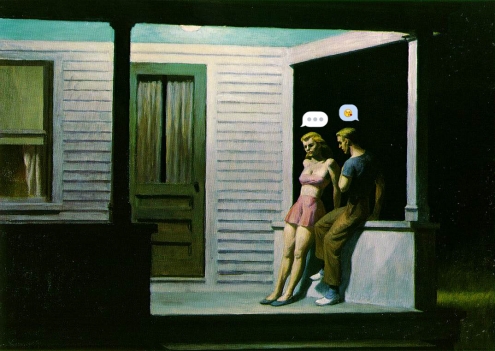 Emoji tribute to Edward Hopper