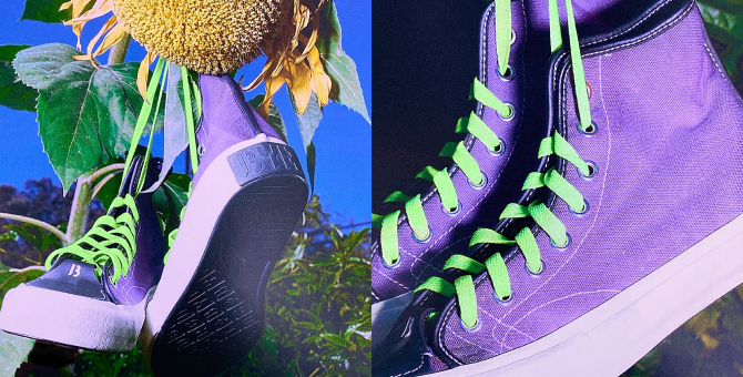 Парфюмерный бренд Byredo выпустил фиолетовые кеды