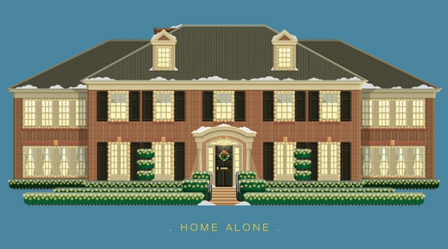 Дома из известных фильмов и сериалов на иллюстрациях одного художника