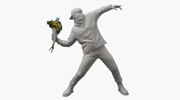 Flower Bomber Бэнкси появится в виде статуэтки