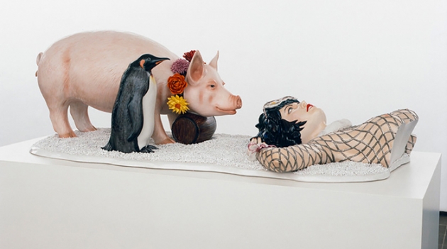 Работу Джеффа Кунса сняли с выставки за плагиат