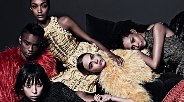 Кара Делевинь в рекламной кампании Balmain