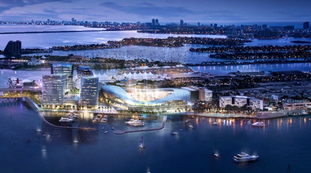 Дэвид Бекхэм представил проект нового футбольного стадиона в Майами