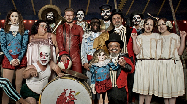 Дэвид Бекхэм в роли мотоциклиста-каскадера для Belstaff