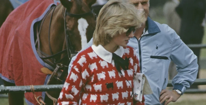 На аукцион выставили свитер с овечками принцессы Дианы