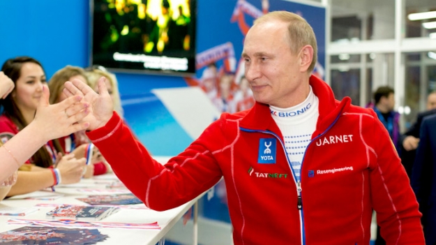 Владимир Путин посетил Дом болельщиков в Сочи