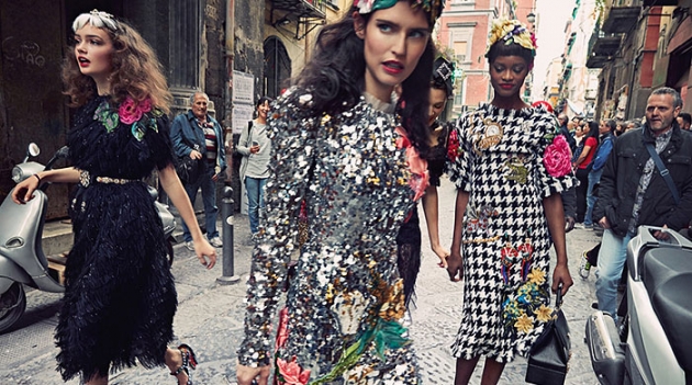 В кампании Dolce & Gabbana сняли вещи других марок