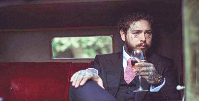 Post Malone представил новый дизайн и логотип своего вина
