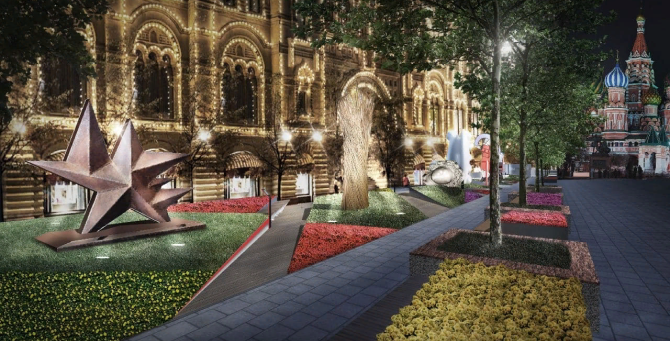 Первая выставка современной скульптуры открылась на Красной площади