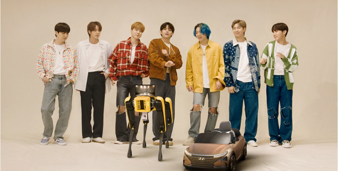 Роботы танцуют с группой BTS в новом видео от Hyundai Motor