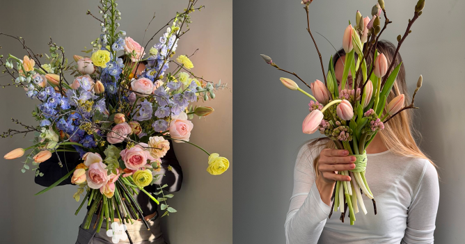 В преддверии 8 Марта цветочная студия Null подготовила специальные букеты