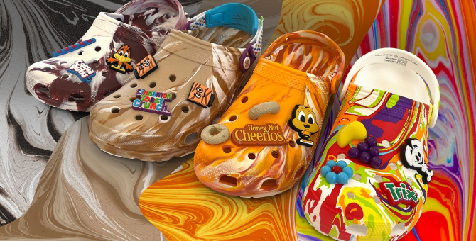 Crocs выпустил капсульную коллекцию, вдохновленную хлопьями для завтрака